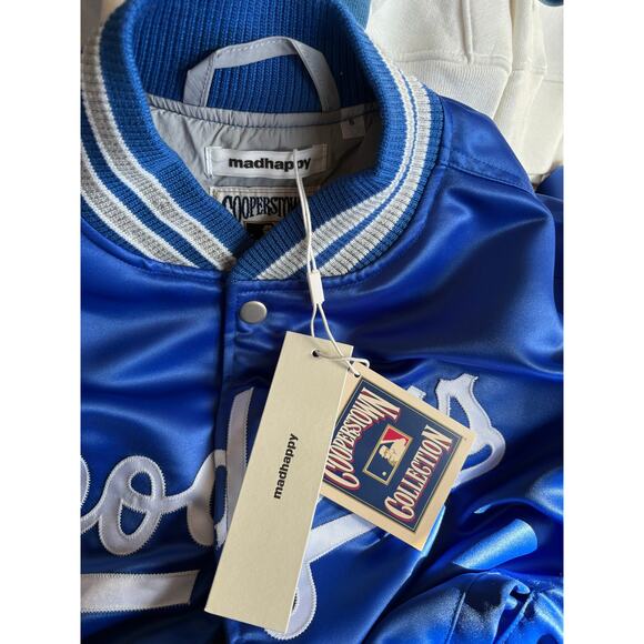 SMALL Madhappy Dodgers Satin Baseball Jacket - Picture 5 of 8